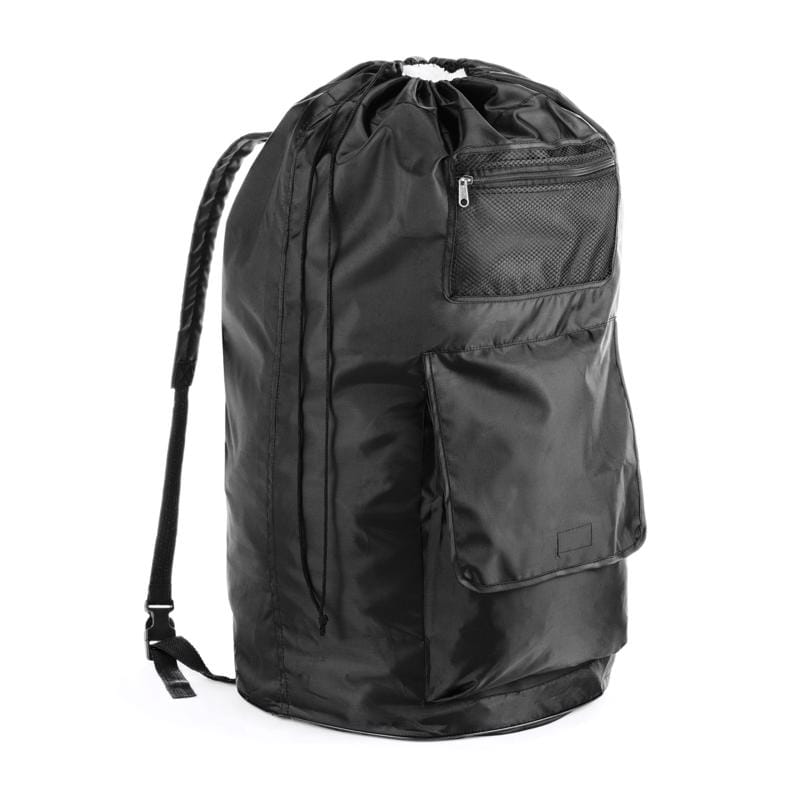 Whitmor 6403-5126-BLK Duraclean Black Polyester Collapsible Laundry Bag
