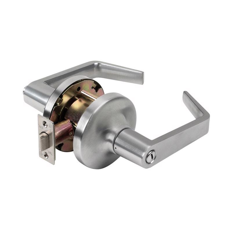 Tell CL100017 Cortland Satin Chrome Privacy Lockset 2 in.