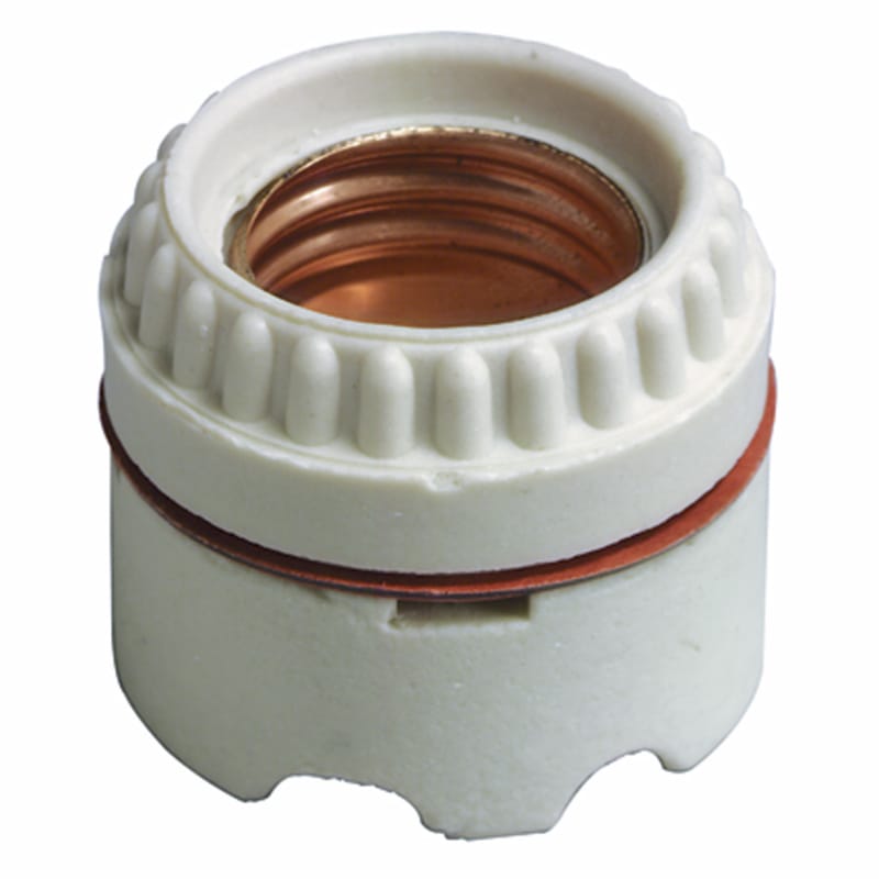 Leviton C01-09350-000 Porcelain Incandescent Medium Base Keyless Socket 1 pk