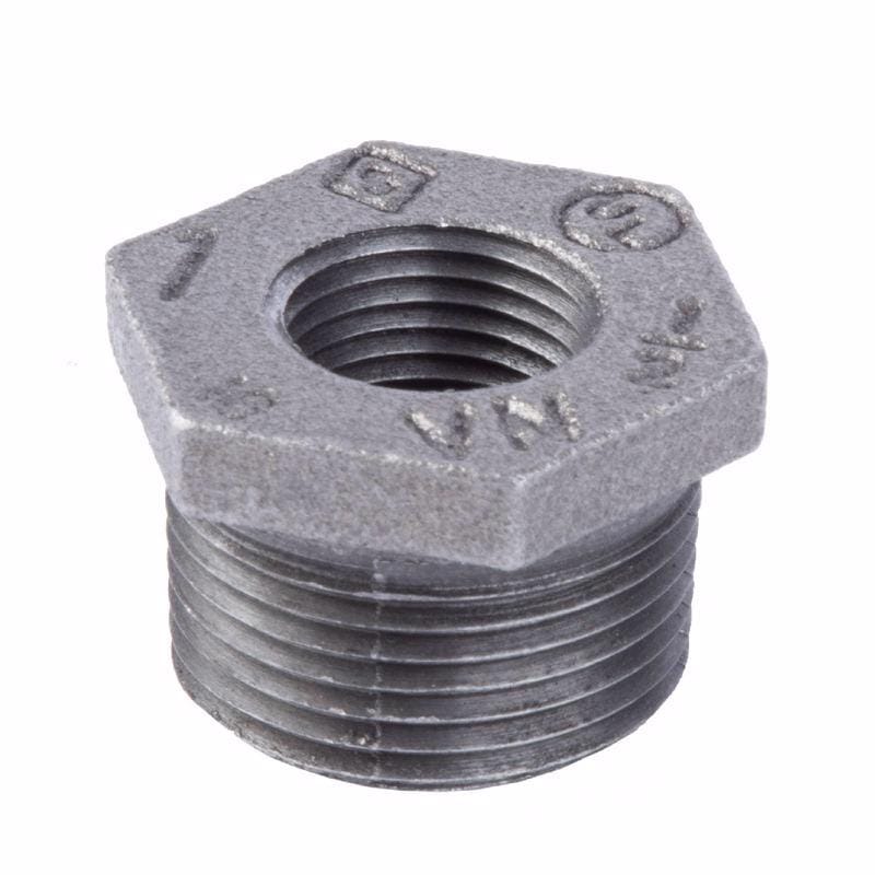 B & K 310B-112 STZ Industries 1 in. MIP each X 1/2 in. D FIP Black Malleable Iron Hex Bushing