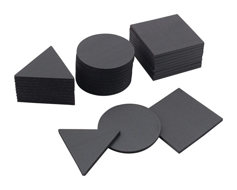 Magnet Source 07257 .08 in. L X 1.25 in. W Black Flexible Magnetic Shapes 30 pc