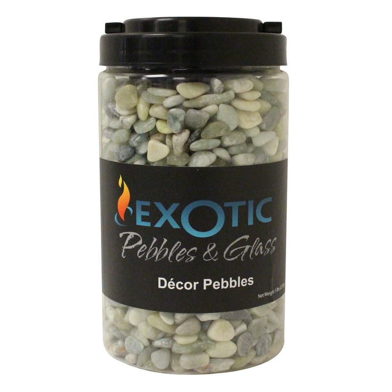 Exotic PJS-0510J Pebbles & Glass Polished Jade Decorative Pebble Pebbles 5 lb