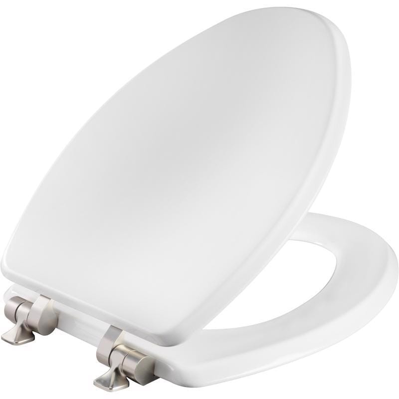 Mayfair BY Bemis 126NISL-000 Benton Slow Close Elongated White Enameled Wood Toilet Seat