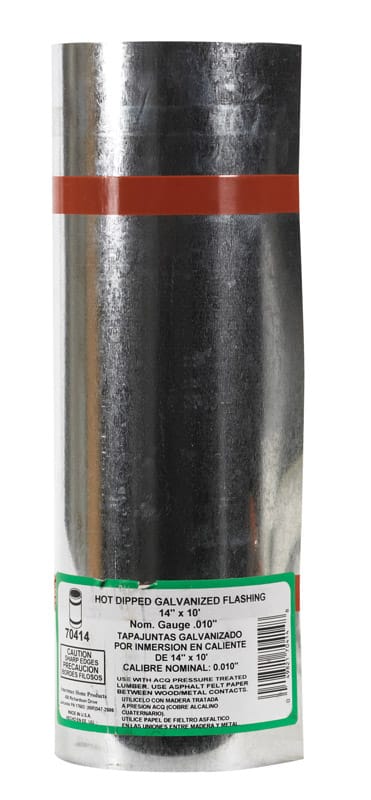 Amerimax 70414 14 in. W X 10 ft. L Galvanized Steel Valley Flashing Silver