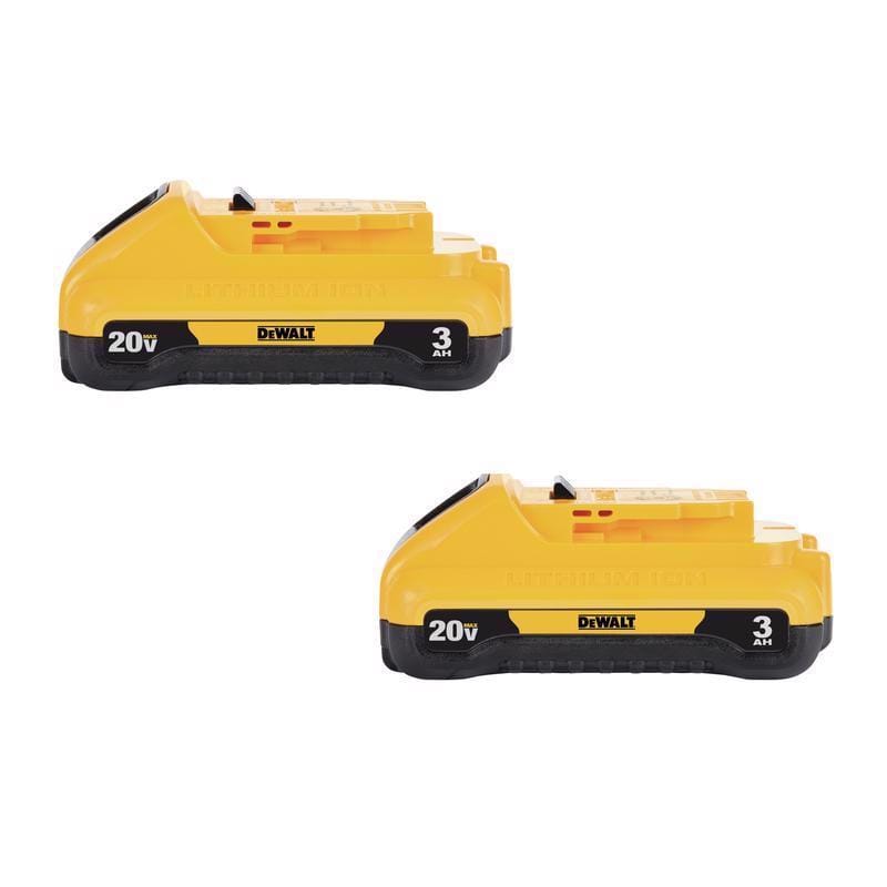 Dewalt DCB230-2 20V MAX DCB230-2 3 Ah Lithium-Ion Compact Battery 2 pc