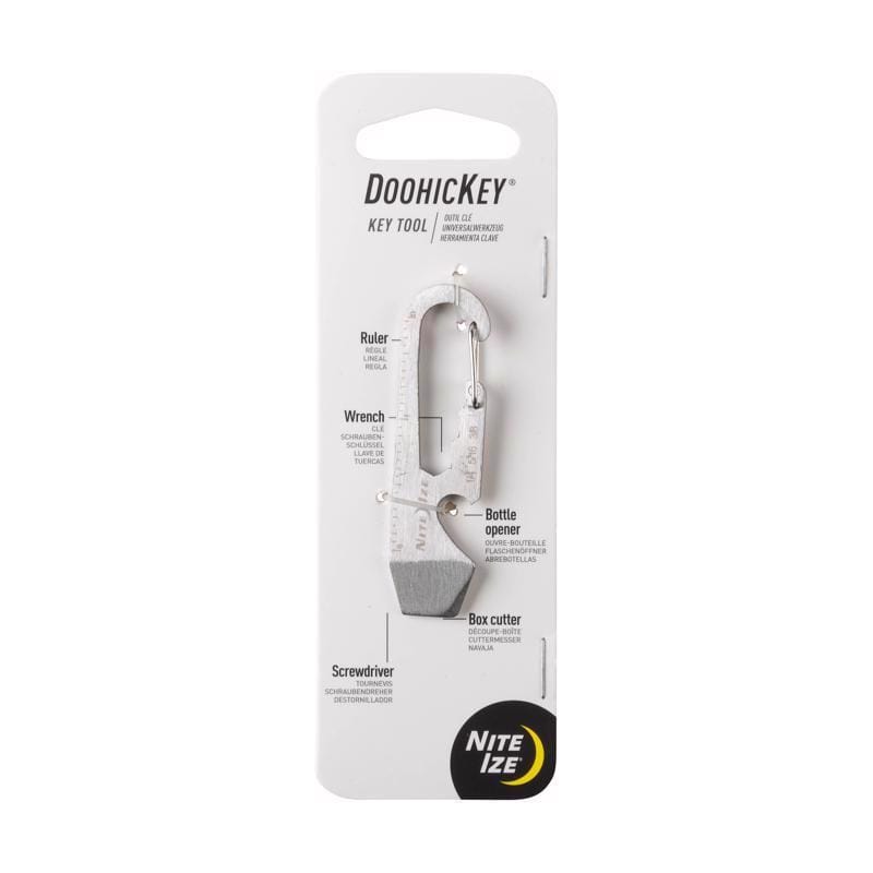 Nite Ize KMT-11-R3 DoohicKey Stainless Steel Silver DoohicKey Multi Key Tool