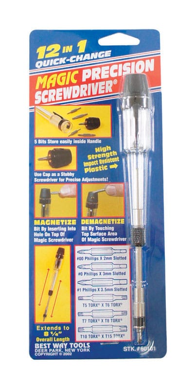 Best Way Tools 60101 12-in-1 Screwdriver 8 1/4 in.