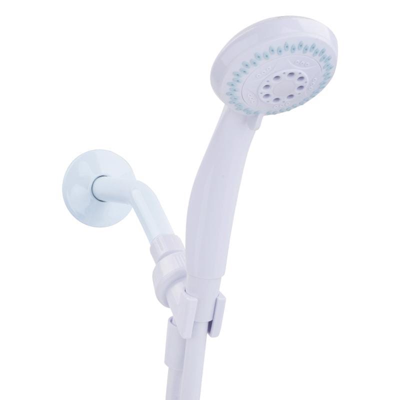 Oakbrook Collection 520 A3135WT-WS White PVC 3 settings Handheld Showerhead 1.8 gpm