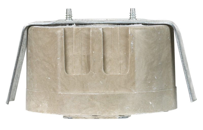 Allied Moulded 9338=ESGK FiberglasBox Old Work 14 cu in Round Fiberglass 1 gang Outlet Box Beige
