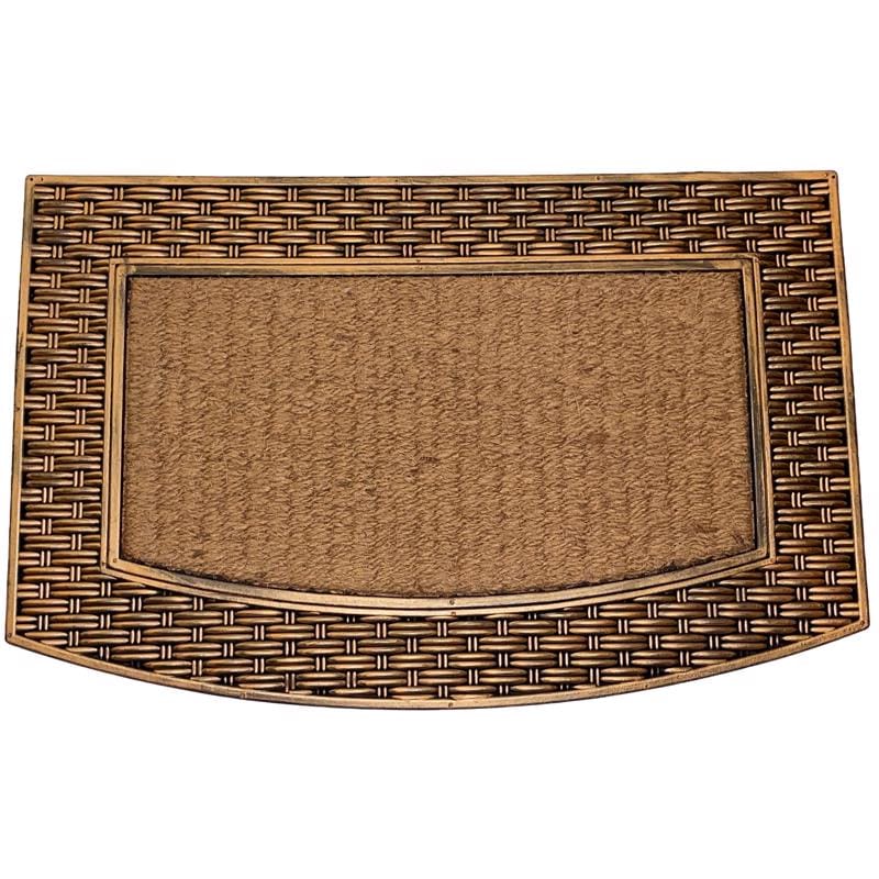 Rockport Premium PRIN2234-01 22 in. W X 34 in. L Beige/Brown Coir/Rubber Door Mat