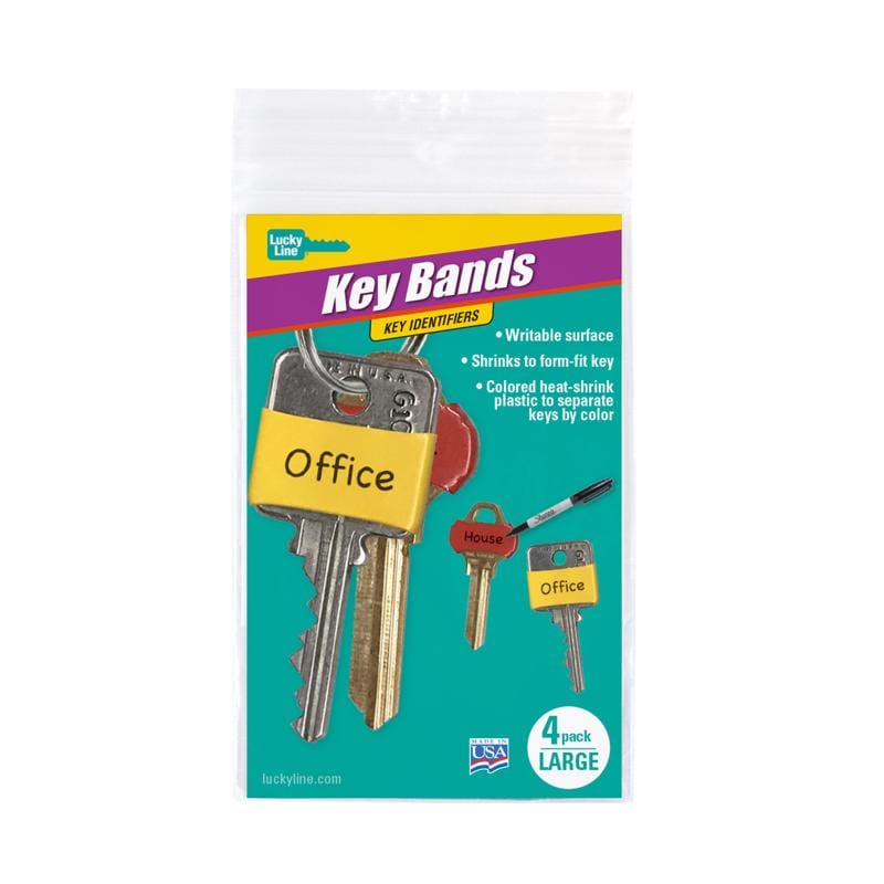 Lucky Line 17204 Plastic Assorted Key Sleeve