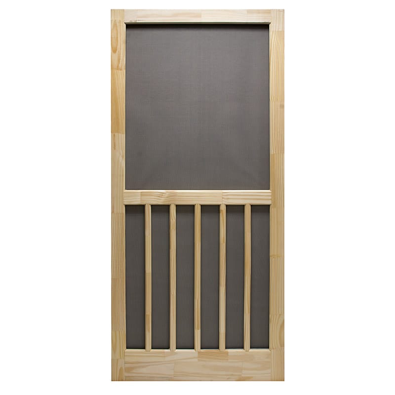 Superior BLDG Prods 3952NA3068 Precision 80-1/2 in. H X 36 in. W Nantucket Natural Wood Wood Screen Door