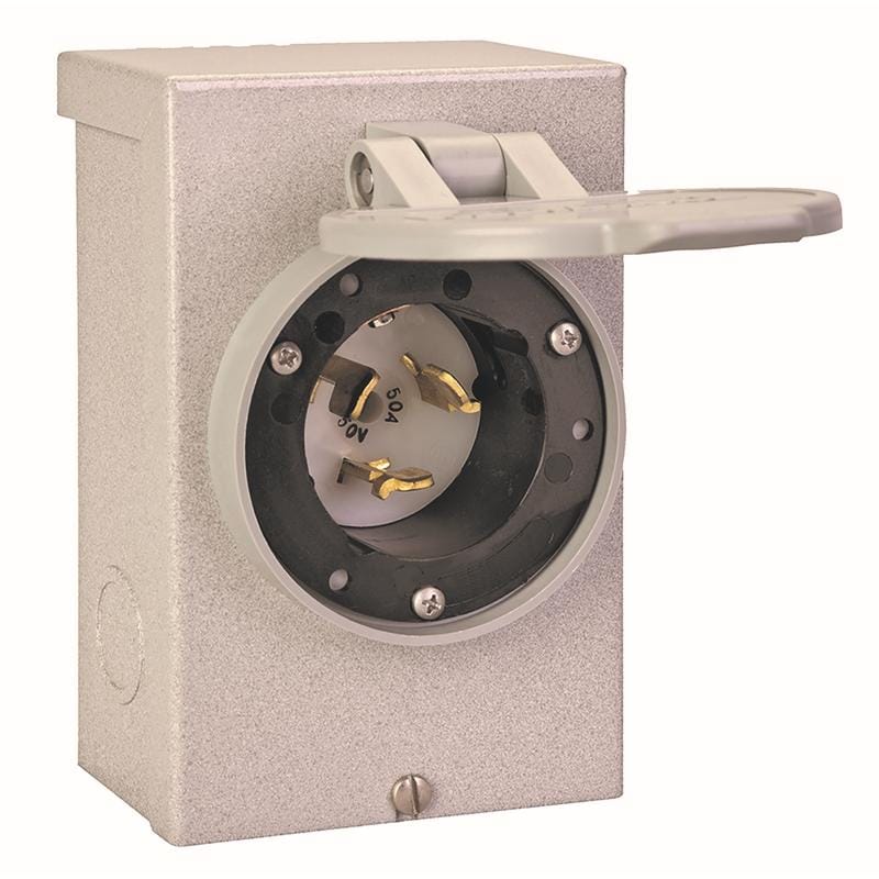 Reliance Controls PB50 PB Series 50 amps 120/240 V 1 space 1 circuits Surface Mount Power Inlet Box
