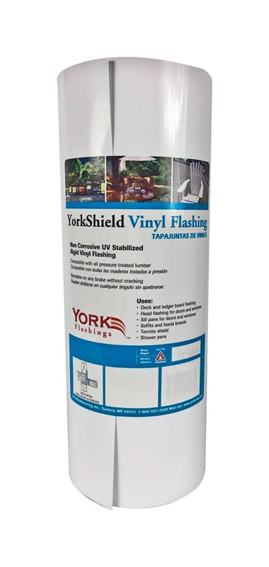 York YSFVW1050 10 in. W X 50 ft. L Vinyl Flashing White