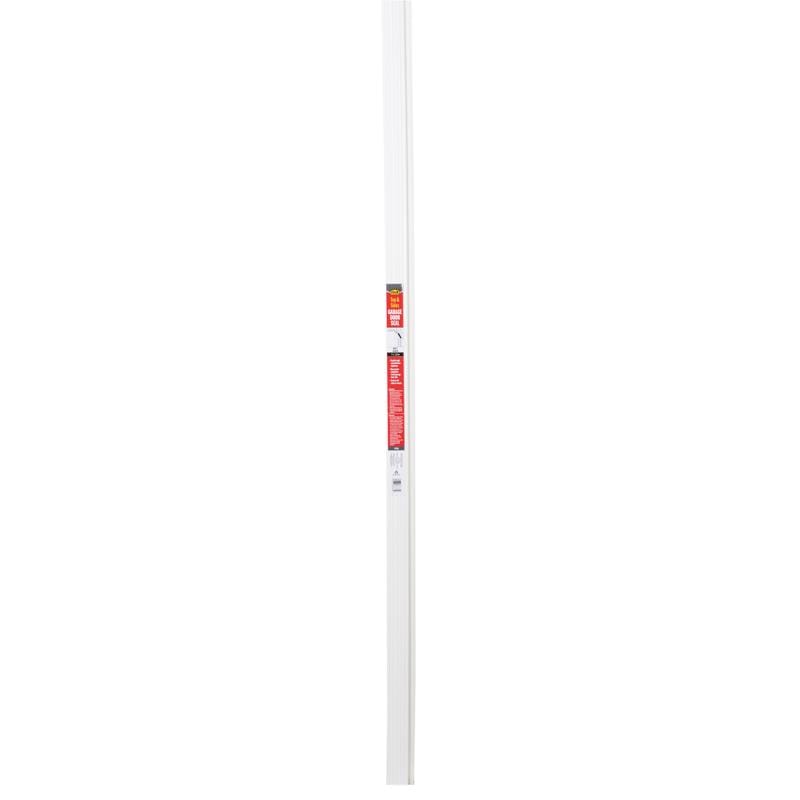 M-D Building Products 87684 White Vinyl Top & Sides Door Seal For Garage Doors 84 in. L X 0.38 in.