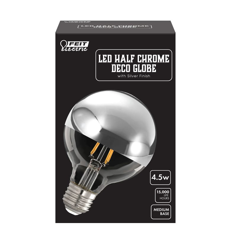 Feit G2540/CHR827FIL G25 E26 (Medium) Filament LED Bulb Soft White 40 Watt Equivalence 1 pk