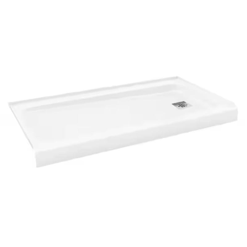Bootz 010-1002-00CH 3 in. H X 30 in. W X 60 in. L White Shower Base
