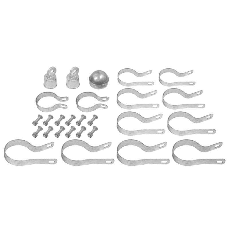 Yardgard 328648C 3 in. H Steel Chain Link Fence Corner Post Kit