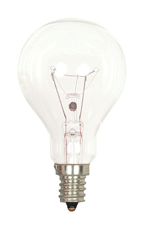 Satco S2740 40 W A15 A-Line Incandescent Bulb E12 (Candelabra) Soft White 1 pk