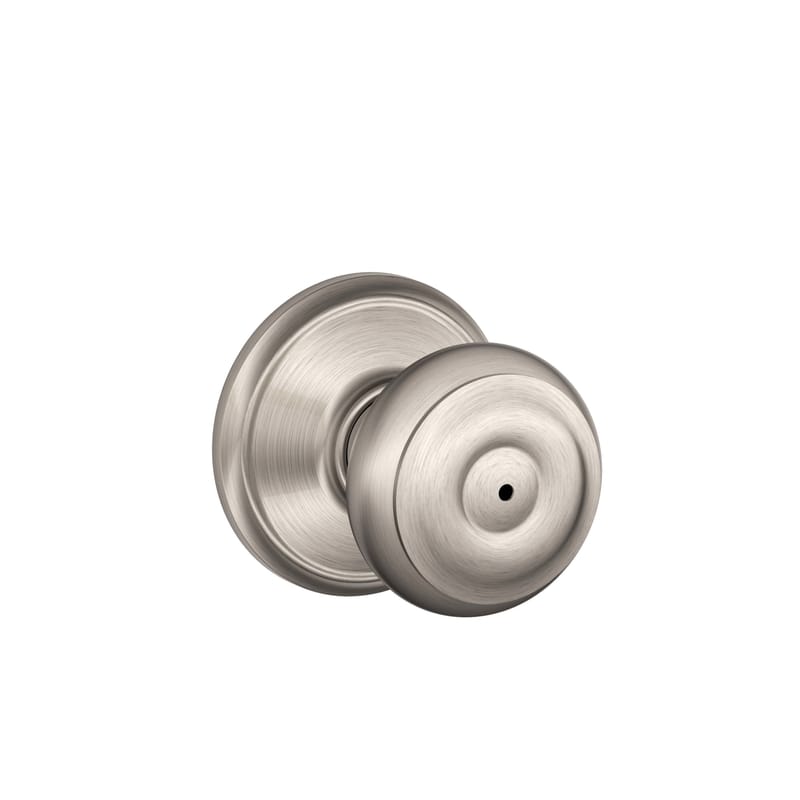 Schlage F40GEO619 Georgian Satin Nickel Privacy Lockset 1-3/4 in.