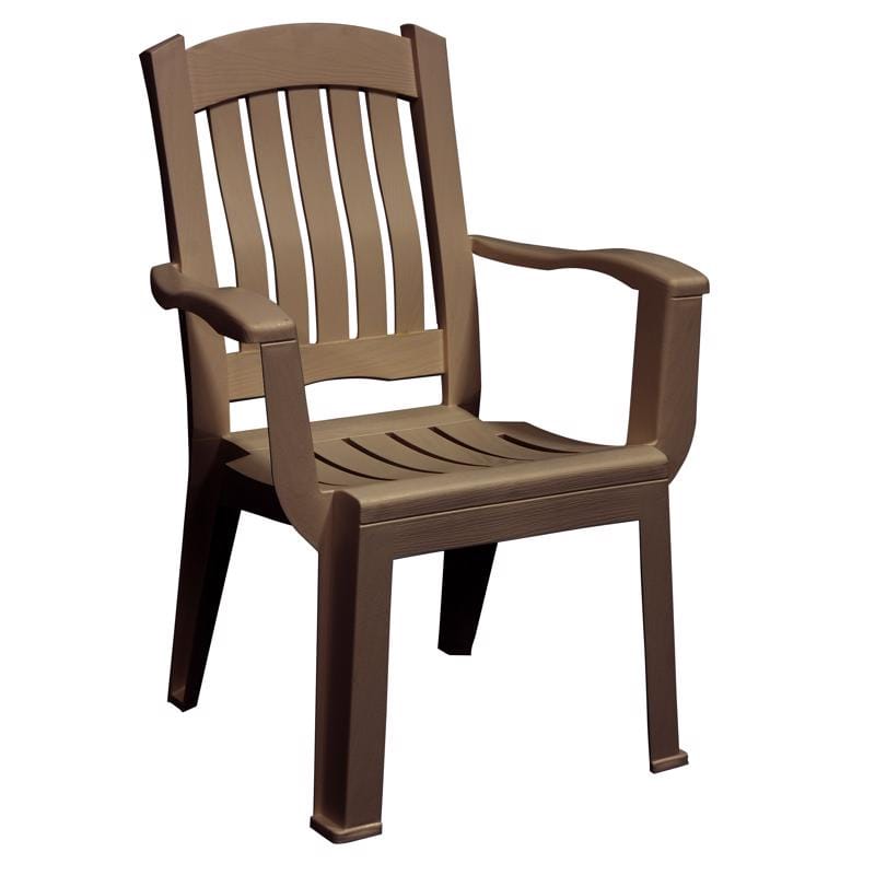 Adams 260698 Brentwood Earth Brown Resin Frame High-Back Chair
