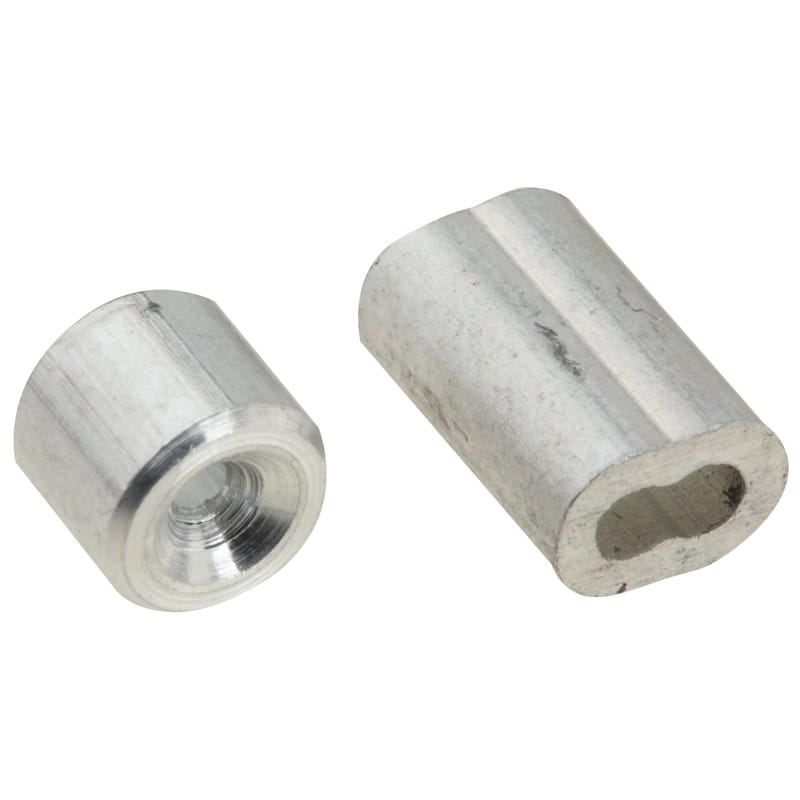 National Hardware N283-846 1/16 in. D Aluminum Cable Ferrules and Stops