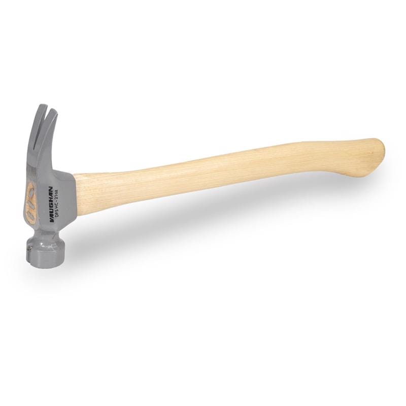 Vaughan 44702 Dalluge 21 oz Milled Face Curved Framing Hammer 18 in. Hickory Handle