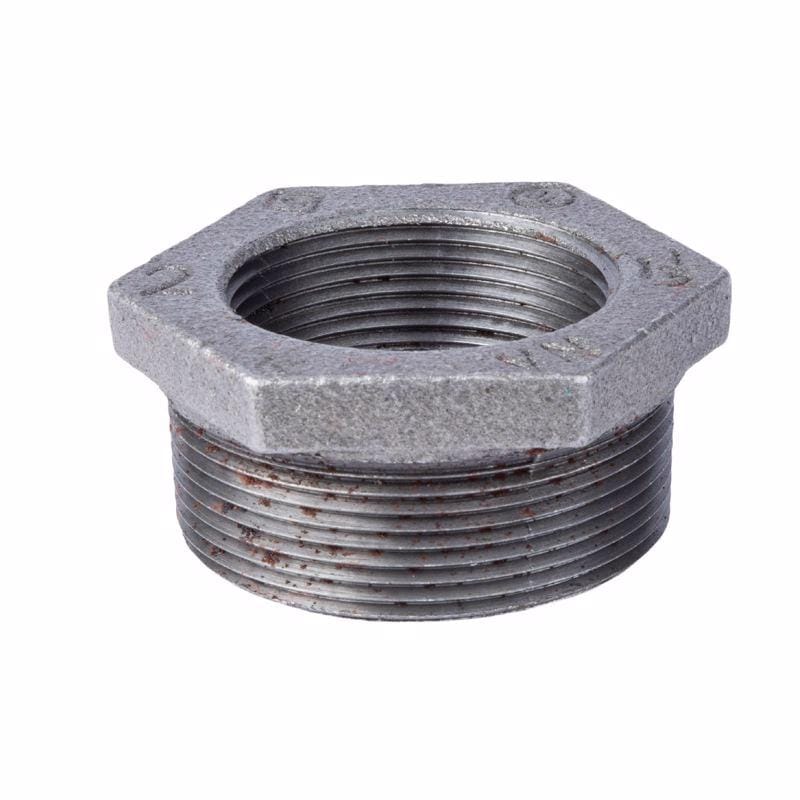 STZ Industries 310B-2112 2 in. MIP each X 1-1/2 in. D FIP Black Malleable Iron Hex Bushing