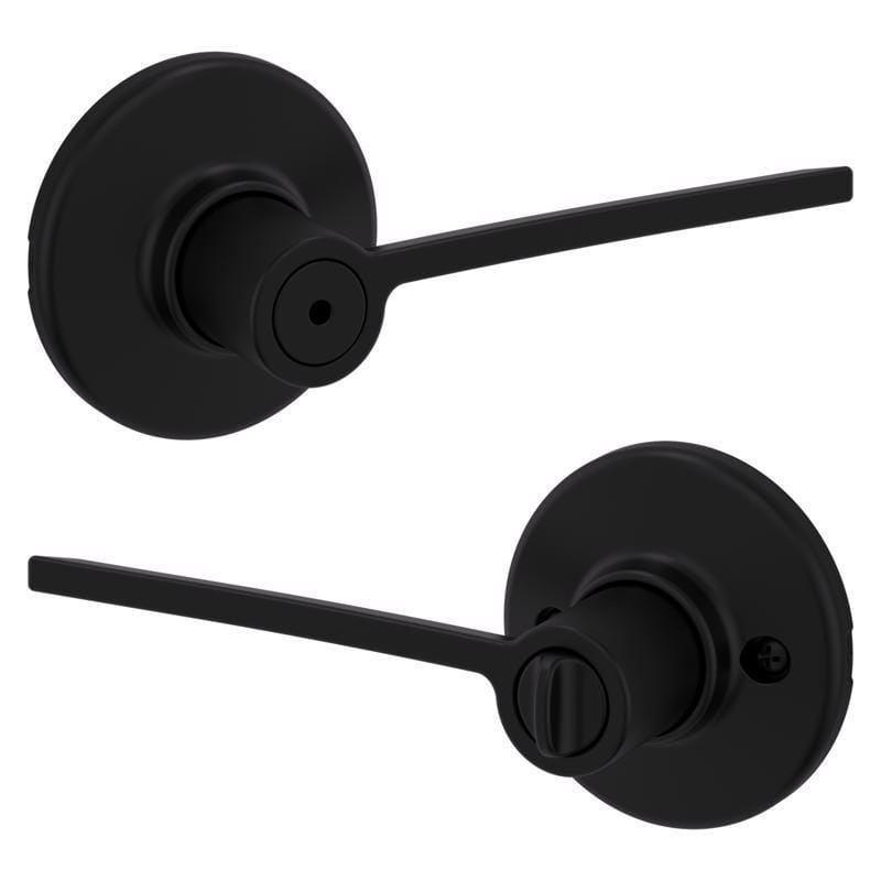 Kwikset 93002-015 Ladera Matte Black Privacy Lever