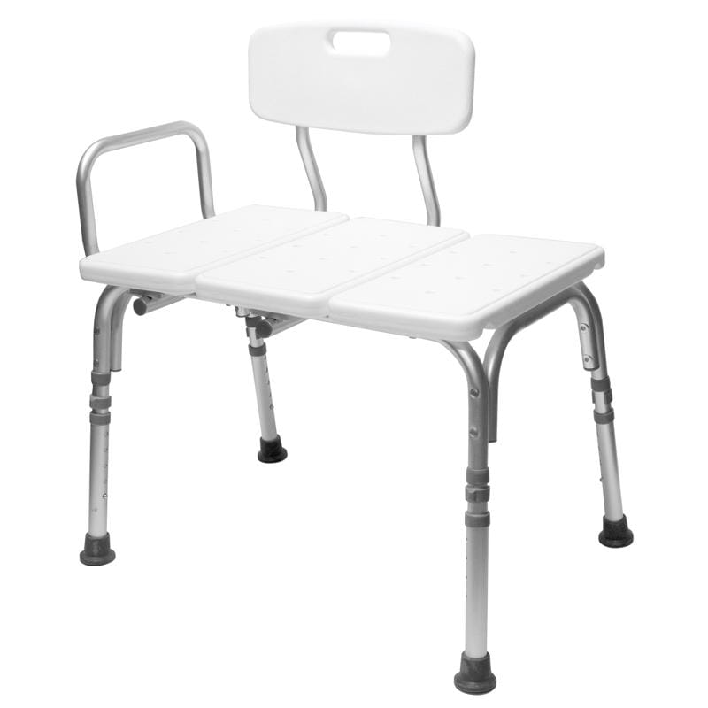 Carex Health Brands FGB15300 0000 White Bath/Shower Seat Aluminum/Plastic 23 in. H X 31 in. L
