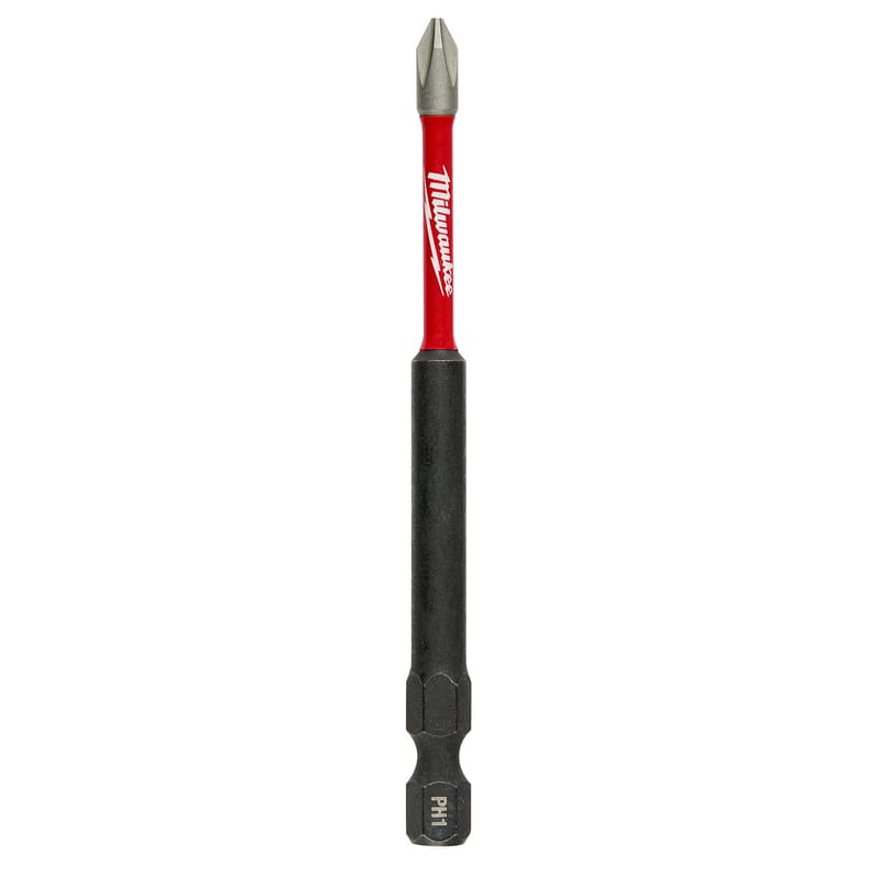 Milwaukee 48-32-4560 Shockwave Phillips #1 X 3-1/2 in. L Impact Power Bit Steel 1 pc