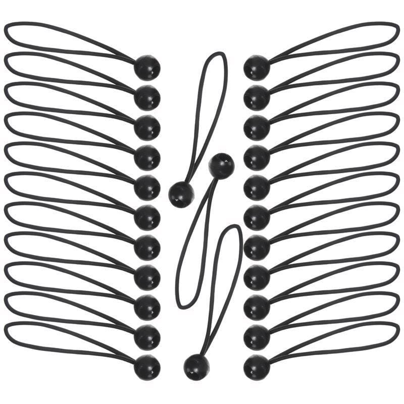 Keeper 06345 Black Bungee Ball Cord 8 in. L X 0.315 in. 25 pk