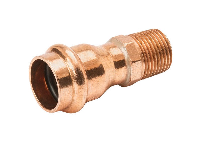 Nibco 9031200PCU Press System 3/4 in. Press X 1/2 in. D MIP Copper Adapter 1 pk