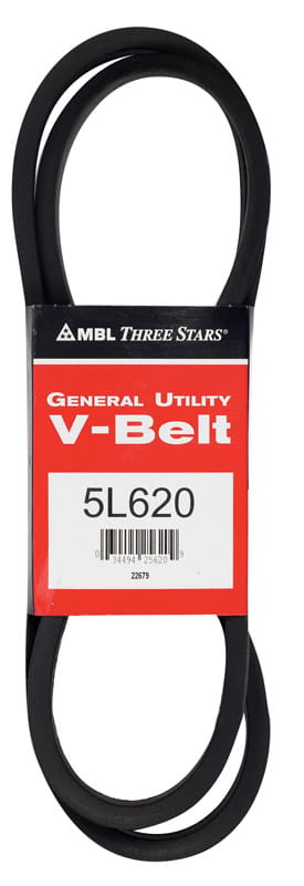 Mitsuboshi 5L620A FHP General Utility V-Belt 0.63 in. W X 62 in. L For Fractional Horsepower Motors