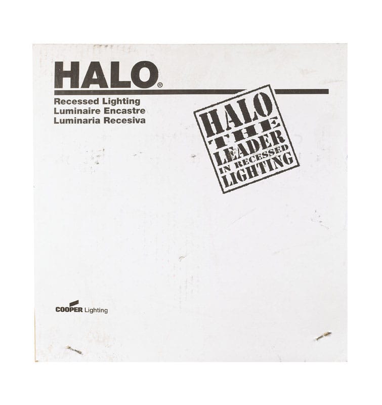 Halo 401P Matte White 6 in. W Metal Halogen Open Trim 150 W