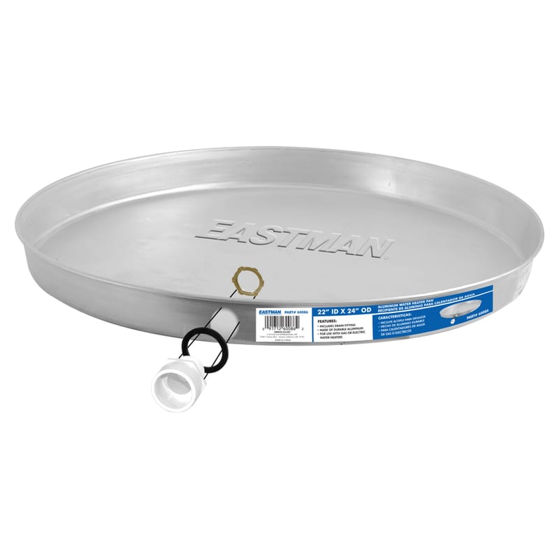 Eastman 60086 Aluminum Gas Water Heater Pan 22 in.