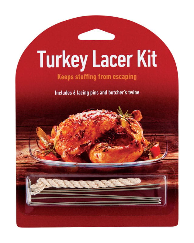 No Sew 23000 5-1/4 in. W X 7-1/4 in. L Turkey Lacer Kit Silver/White