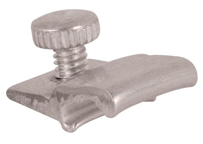 Prime-Line PL7957 Mill Aluminum Storm Door Panel Clip For 1/2 inch 8 pk