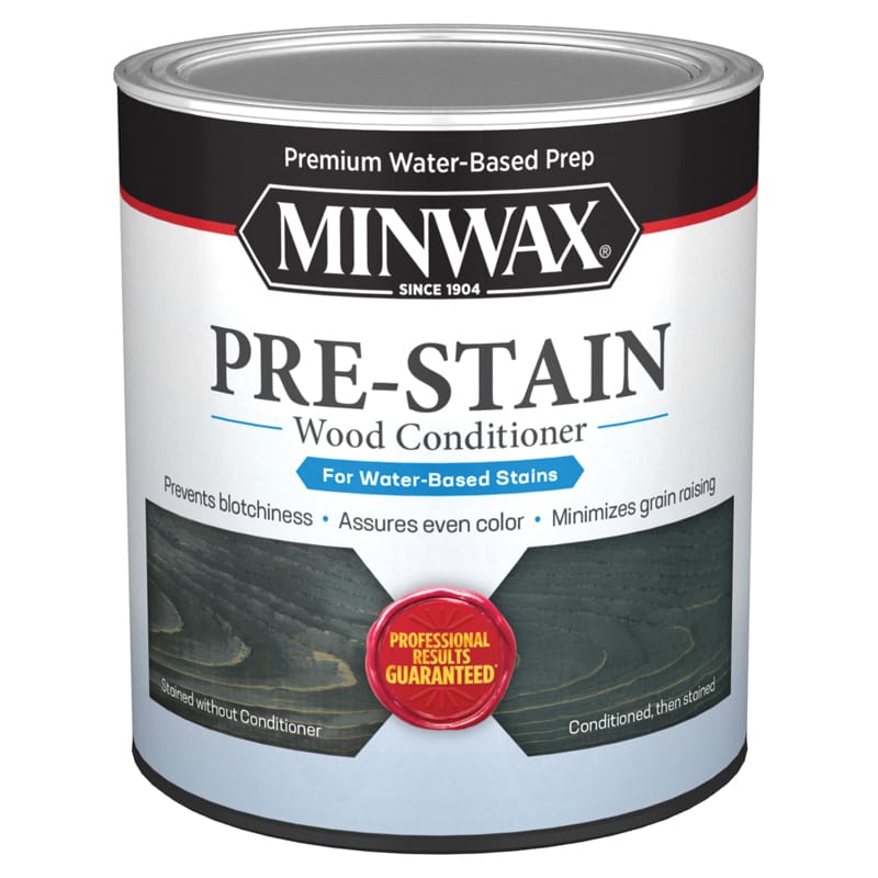 Minwax 618514444 Water-Based Pre-Stain Wood Conditioner 1 qt
