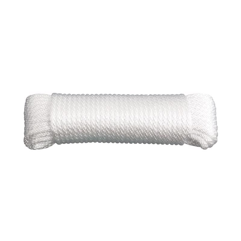 Koch Industries 5220634 3/16 in. D X 50 ft. L White Solid Braided Nylon Rope