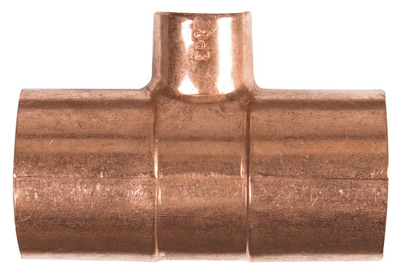 Nibco W01750C 1 in. Sweat X 3/4 in. D Sweat Copper Tee 1 pk