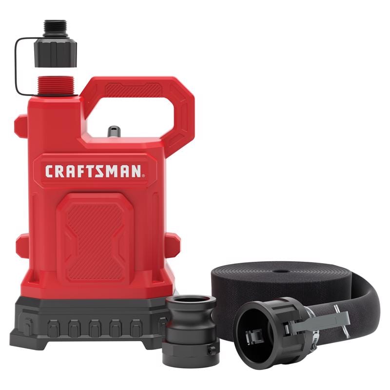 Craftsman CMXWUSD61539 1/2 HP 3000 gph Thermoplastic Switchless Switch Bottom AC Submersible Utility Pump