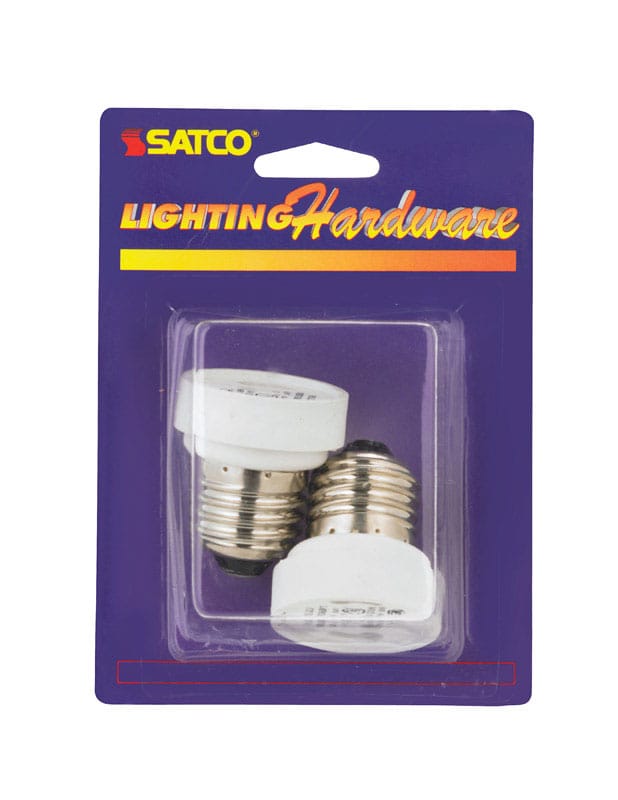 Satco 70210 Plastic Medium to GU24 Base Socket Adapter 1 pk