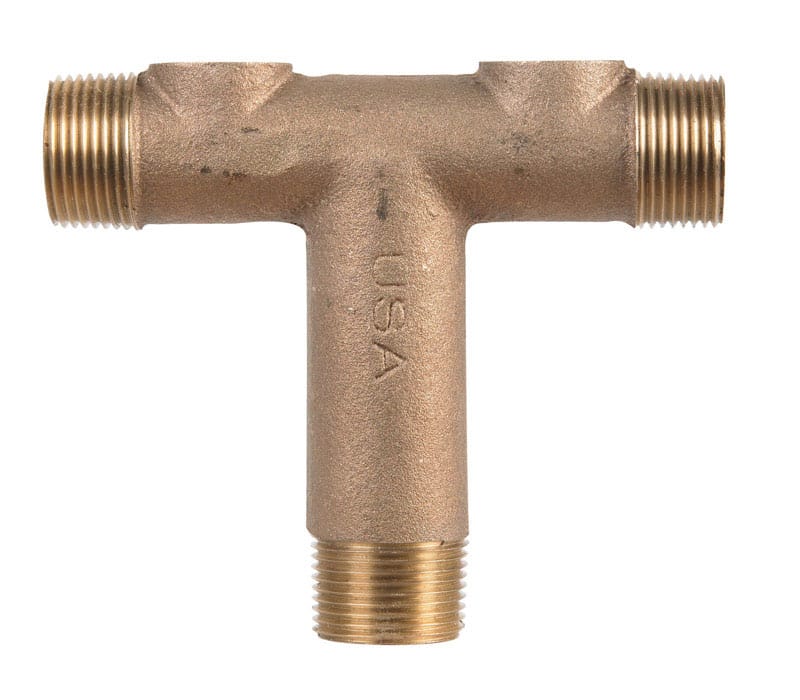 Campbell RUTC5-4-3LF Red Brass 1 in. Universal Tank Cross