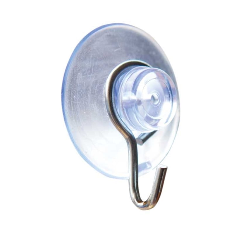 Crawford SCS4BOWL Small Plastic Suction Cup Hook 1.125 in. L 1 pk