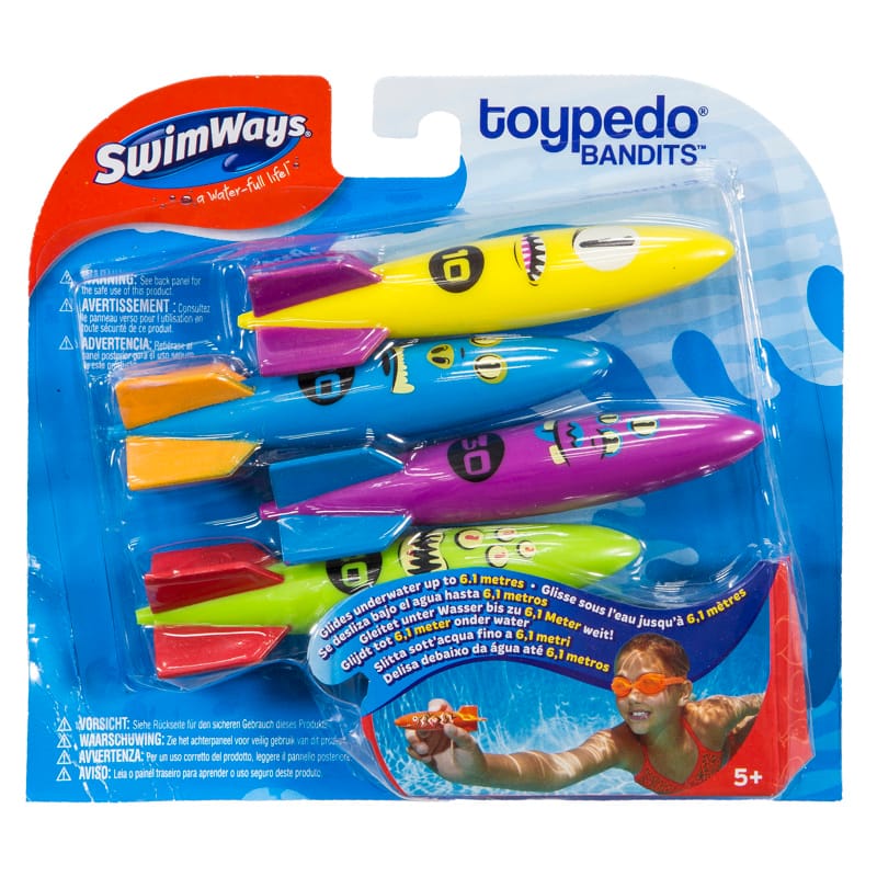 Swimways 6069524 Toypedo Assorted Plastic Rockets Pool Diving Toy