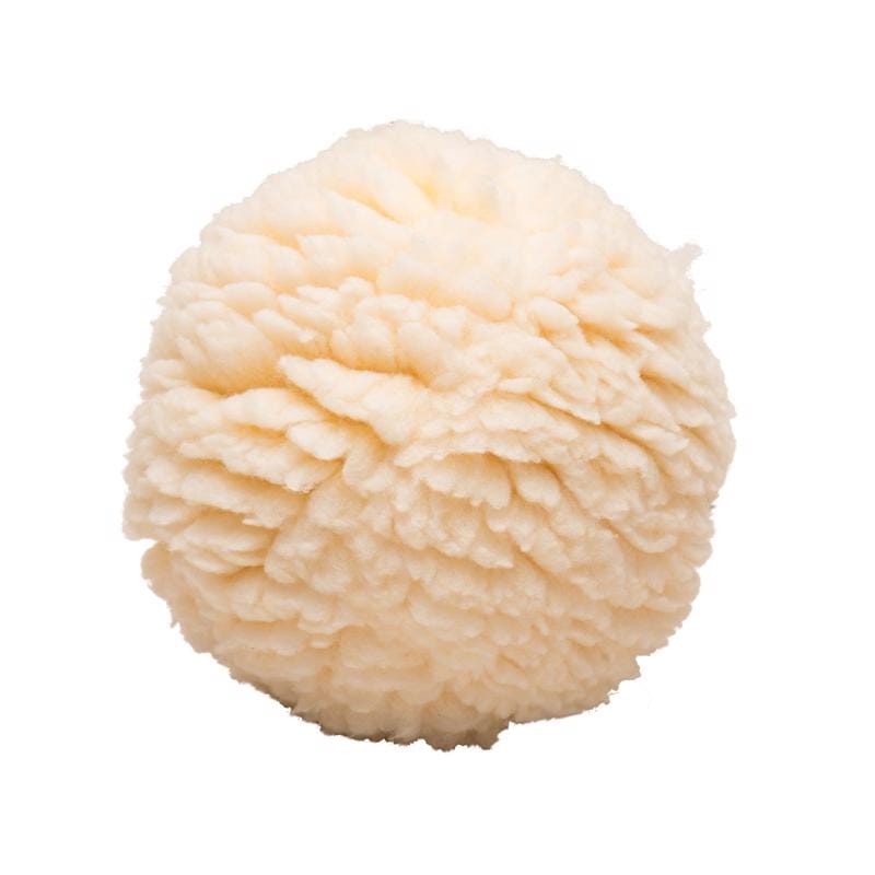Hugglehounds 10886 For Dog Beige Fleece Ball Dog Toy Small 1 pk