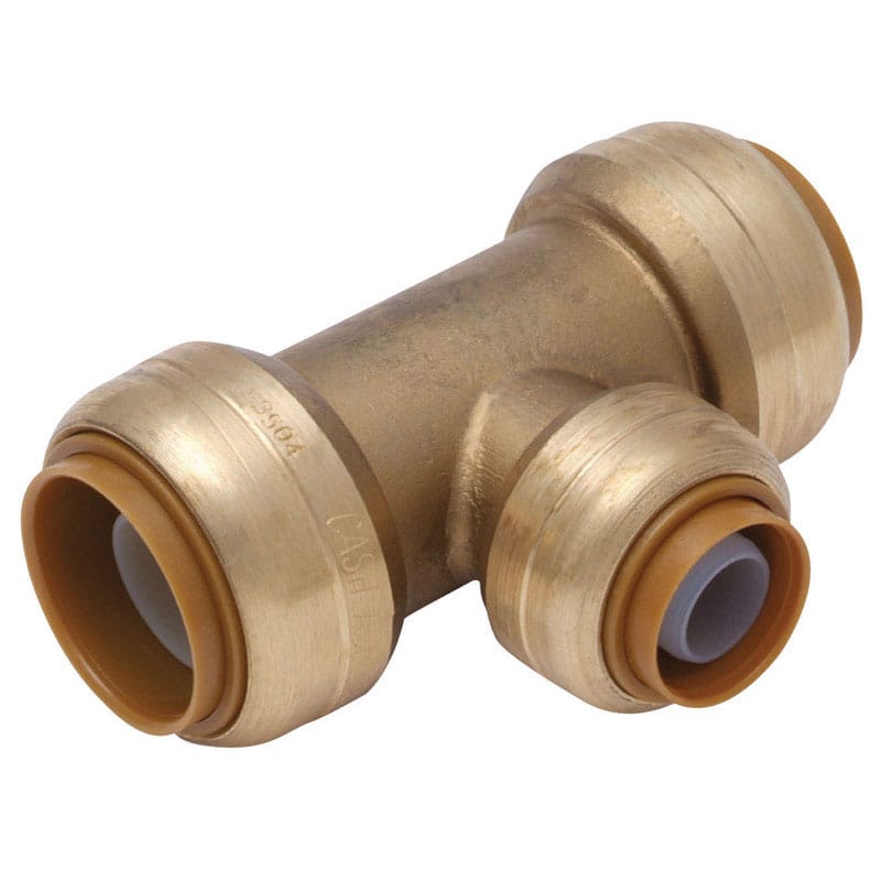 Sharkbite U363LFA 1/2 in. Push X 1/2 in. D Push Brass Reducing Tee