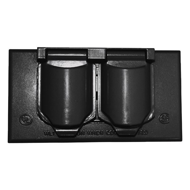 Sigma Engineered Solutions 14245BR Rectangle Die-Cast Metal 1 gang 2.83 in. H X 4.57 in. W Horizontal Duplex
