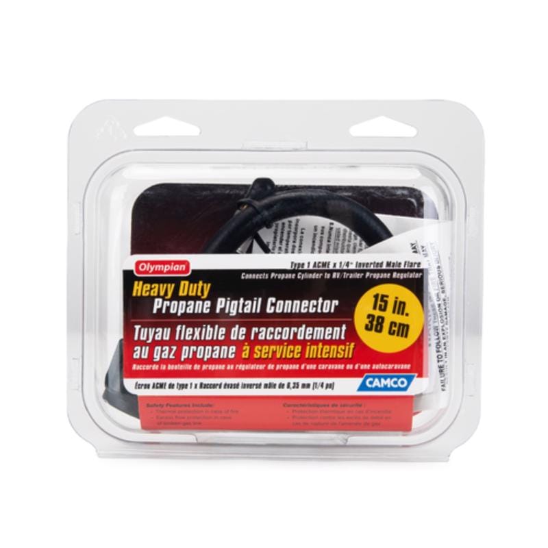 Camco 59065 15 in. L Pigtail Propane Hose Connector 1 pk